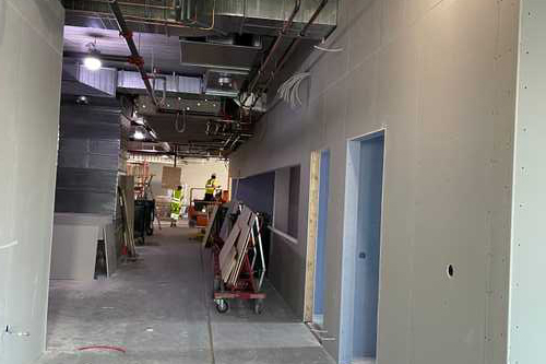 Korridor på nybygge